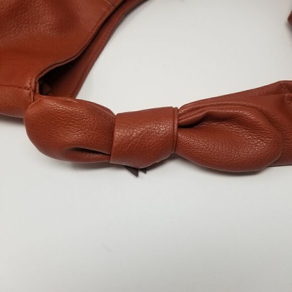 Brown Soft Faux Leather Shoulder Hobo Like Bag - Picture 7 of 13